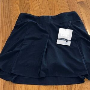 Athleta Girl Pleated Skort Navy Large (12) NWT